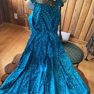 Lanz Original  size 7/8 teal 100% cotton Sundress